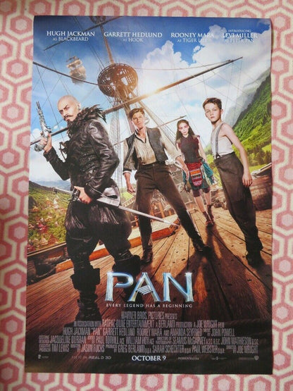 PAN US ONE SHEET ROLLED POSTER HUGH JACKMAN GARRETT HEDLUND 2015