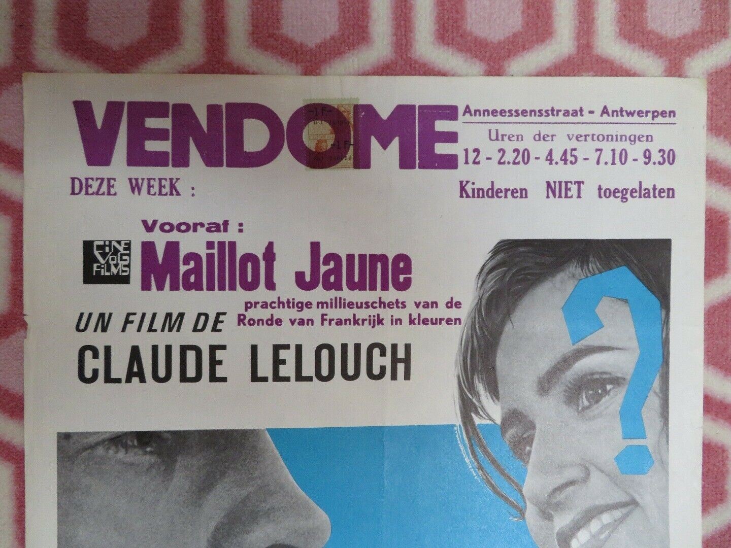 L'AMOUR AVEC DES SI../ In the Affirmative BELGIUM (21.5"x 14.5) POSTER 1964