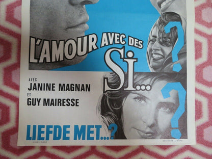 L'AMOUR AVEC DES SI../ In the Affirmative BELGIUM (21.5"x 14.5) POSTER 1964