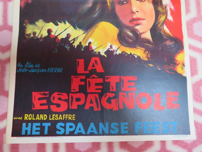 LA FETE ESPAGNOLE / No Time for Ecstasy BELGIUM (21.5"x 14) POSTER DALIAH LAVI