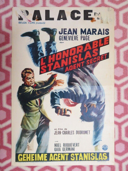 The Reluctant Spy BELGIUM (21"x 13.5) POSTER JEAN MARAIS 1963