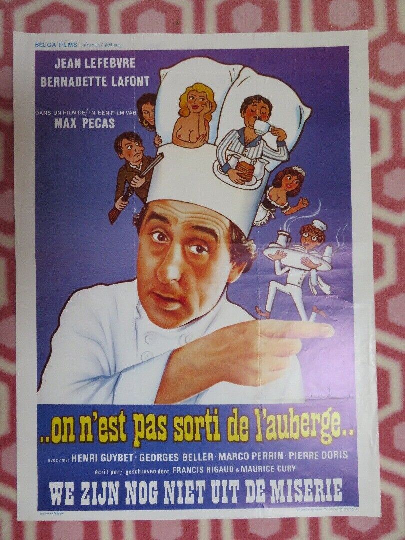 ON N'EST PAS SORTI DE L'AUBERGE..BELGIUM (19.5"x 14.5) POSTER MAX PECAS 1982