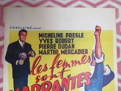 LES FEMMES SONT MARRANTES / Women Are Talkative Funny BELGIUM (21.5"x14) POSTER