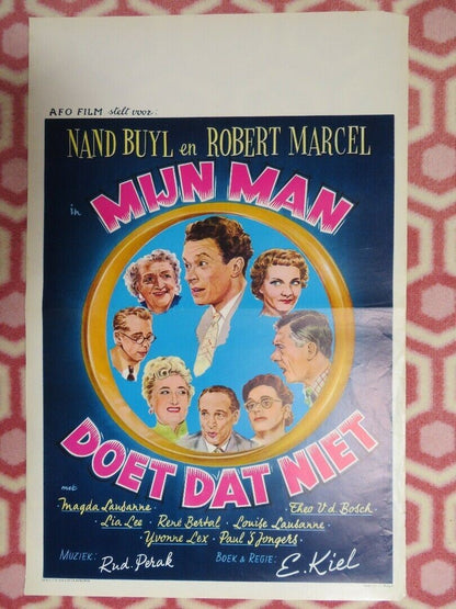 MIJN MAN DOET DAT NIET BELGIUM (21.5"x 14) POSTER NAND BUYL ROBERT MARCEL 1956