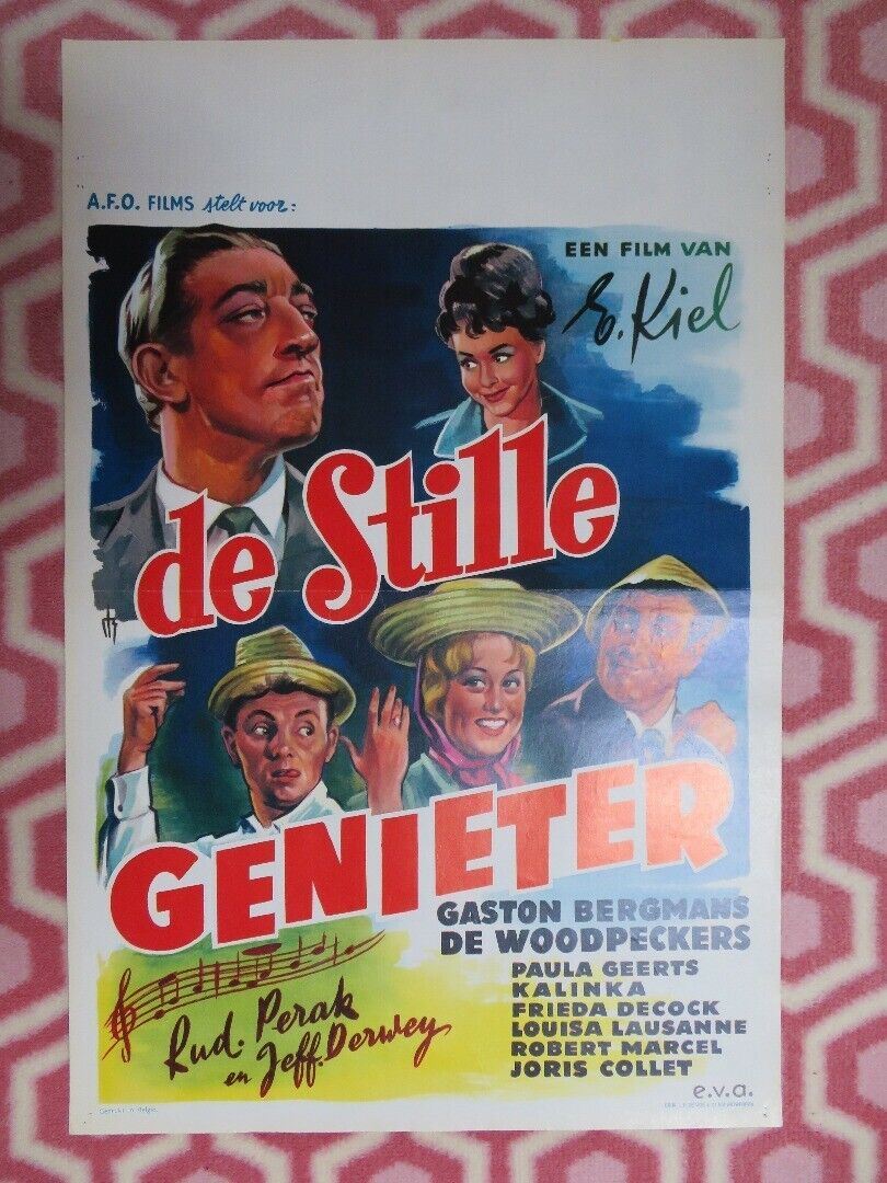 DE STILLE GENIETER BELGIUM (21.5"x 14) POSTER GASTON BERGMANS DE WOODPECKERS '61