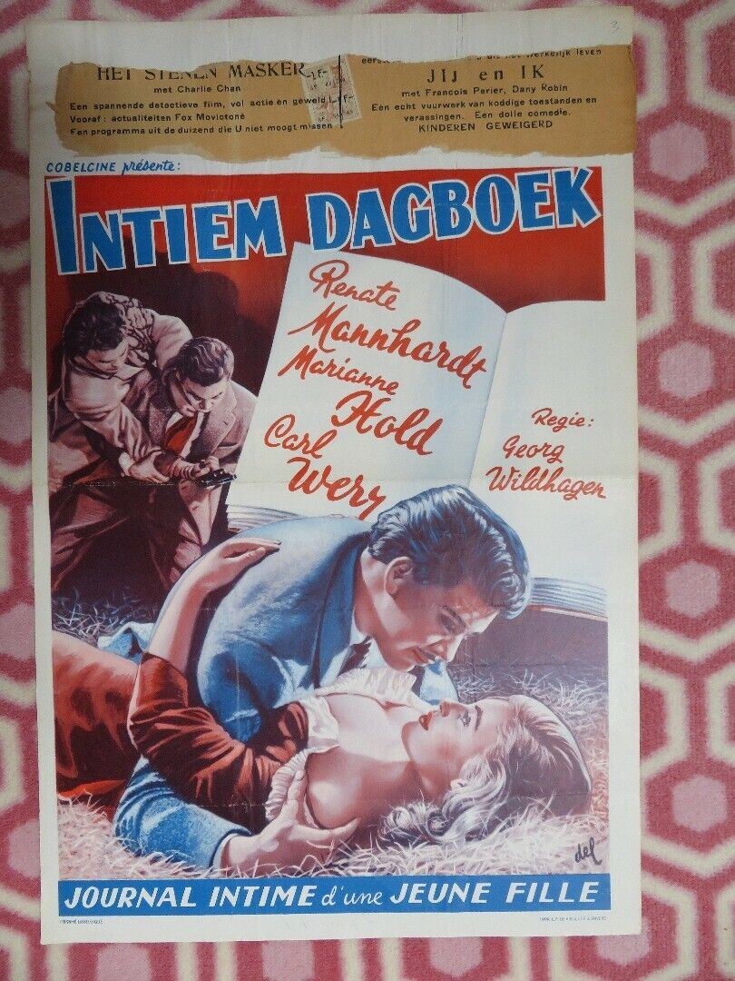 INTIEM DAGBOEK/Hochzeitsglocken BELGIUM (21.5"x 14) POSTER 1954