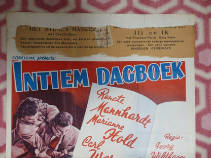 INTIEM DAGBOEK/Hochzeitsglocken BELGIUM (21.5"x 14) POSTER 1954