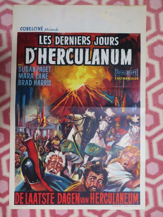 LES DERNIERS JOURS D'HERCULANUM BELGIUM (21.5"x 14) POSTER SUSAN PAGET 1962