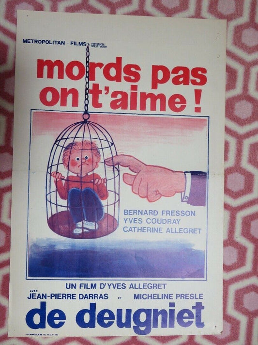 MORDS PAS ON T'AIME! BELGIUM (21.5"x 14.5) POSTER BERNARD FRESSON YVES COUDRAY