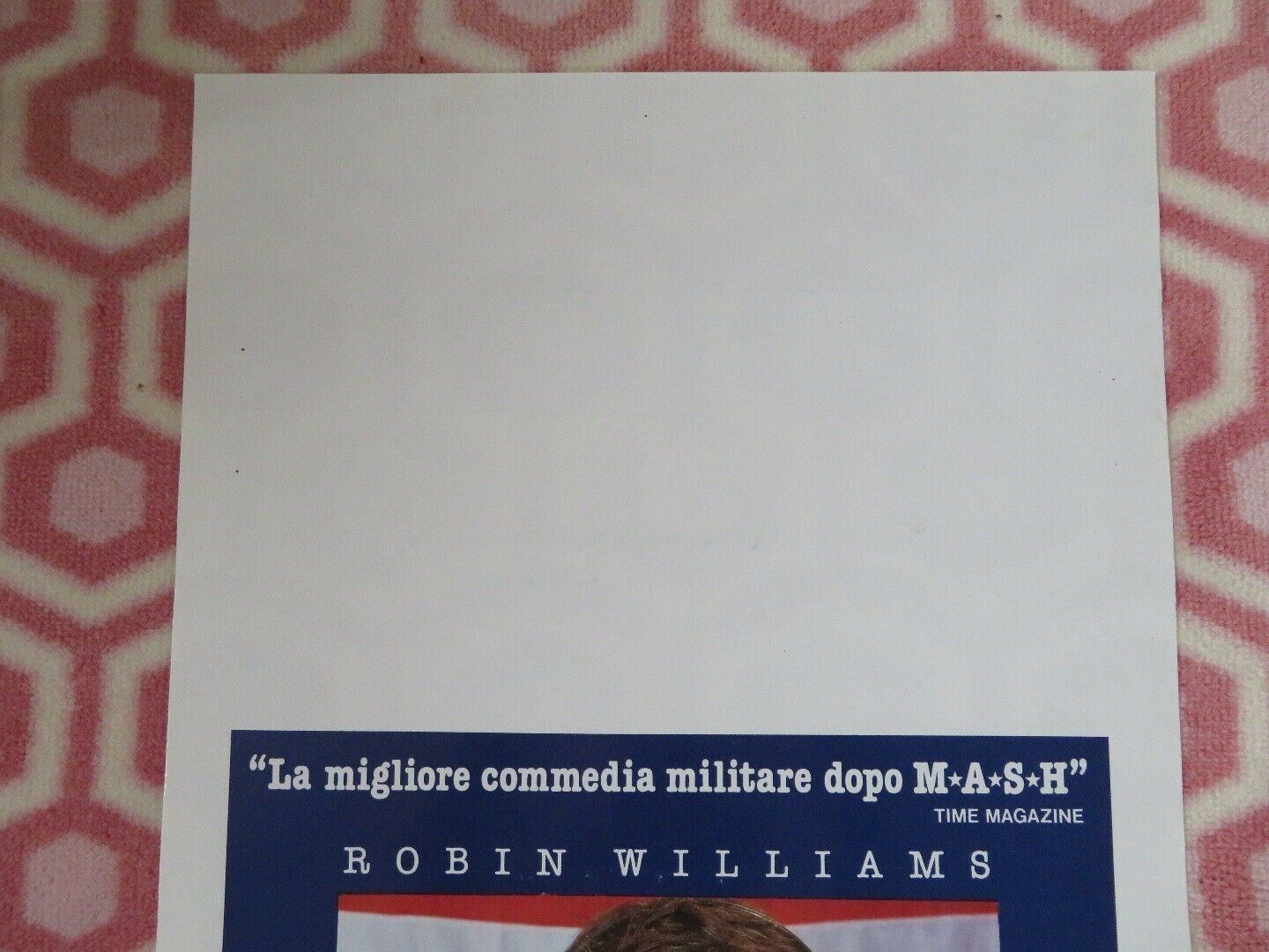 GOOD MORNING VIETNAM ITALIAN LOCANDINA (27.5"x 13.5") POSTER ROBIN WILLIAMS 1987