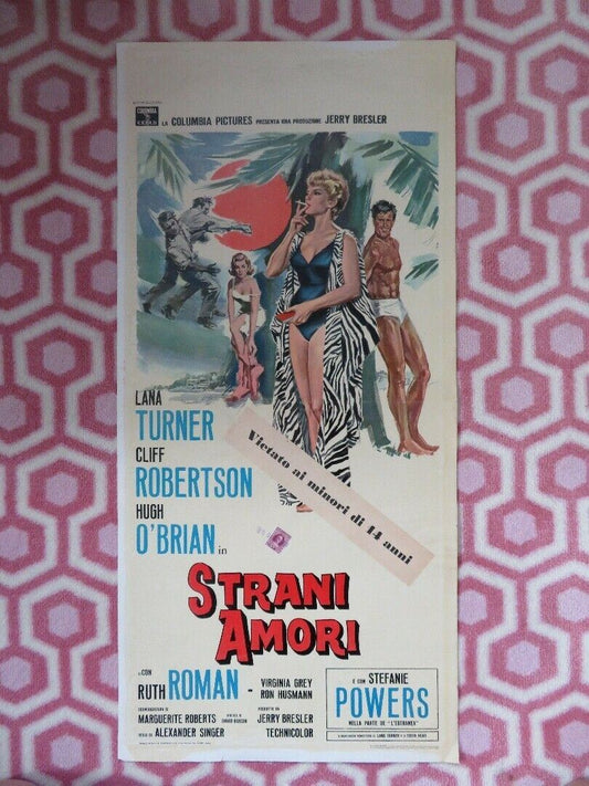 STRANI AMORI/ Love Has Many Faces ITALIAN LOCANDINA (27.5"x 13") POSTER 1965