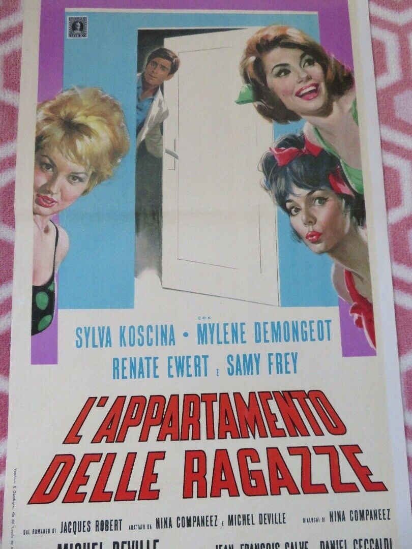 L'APPARTAMENTO DELLE RAGAZZE ITALIAN LOCANDINA (27.5"x 13") POSTER SYLVA KOSCINA