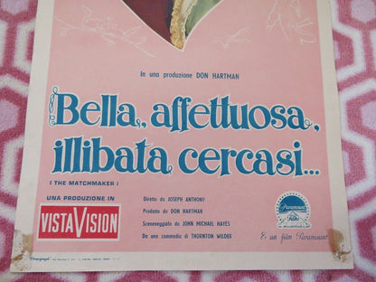 BELLA AFFETTUOSA ILLIBATA CERCASI ITALIAN LOCANDINA (27.5"x 13") POSTER 1958