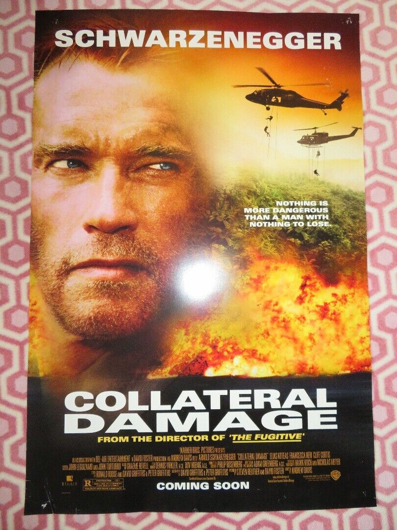 COLLATERAL DAMAGE  US ONE SHEET ROLLED POSTER SCHWARZENEGGER 2002