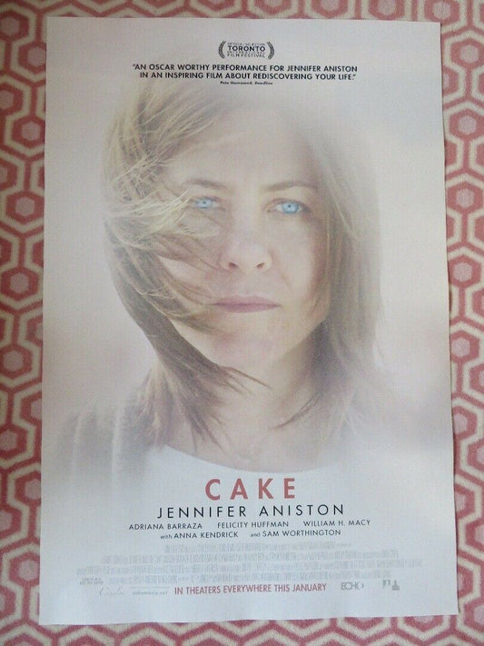 CAKE US ONE SHEET ROLLED POSTER JENNIFER ANISTON ANNA KENDRICK 2014