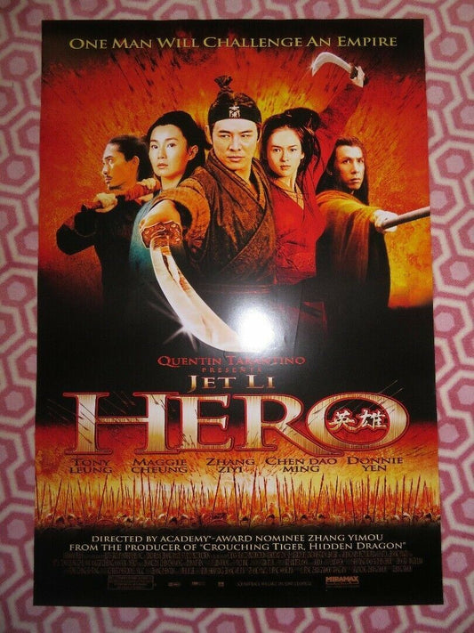 HERO US ONE SHEET ROLLED POSTER JET LI QUENTIN TARANTINO 2002