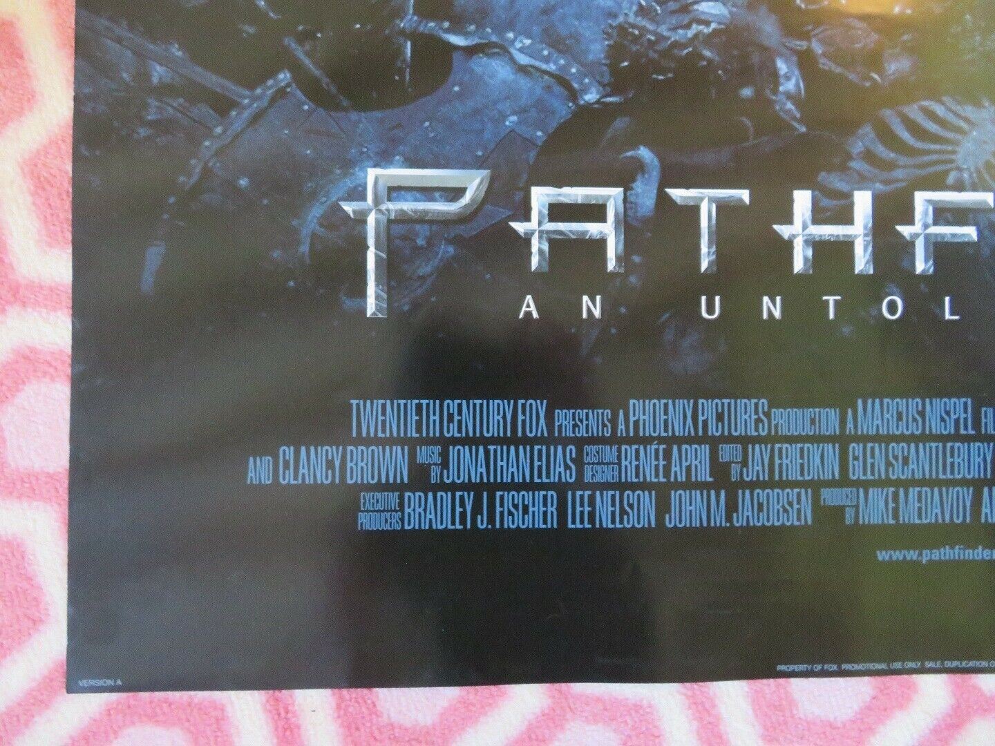 PATHFINDER VERSION A  US ONE SHEET ROLLED POSTER KARL URBAN MOON BLOODGOOD 2007