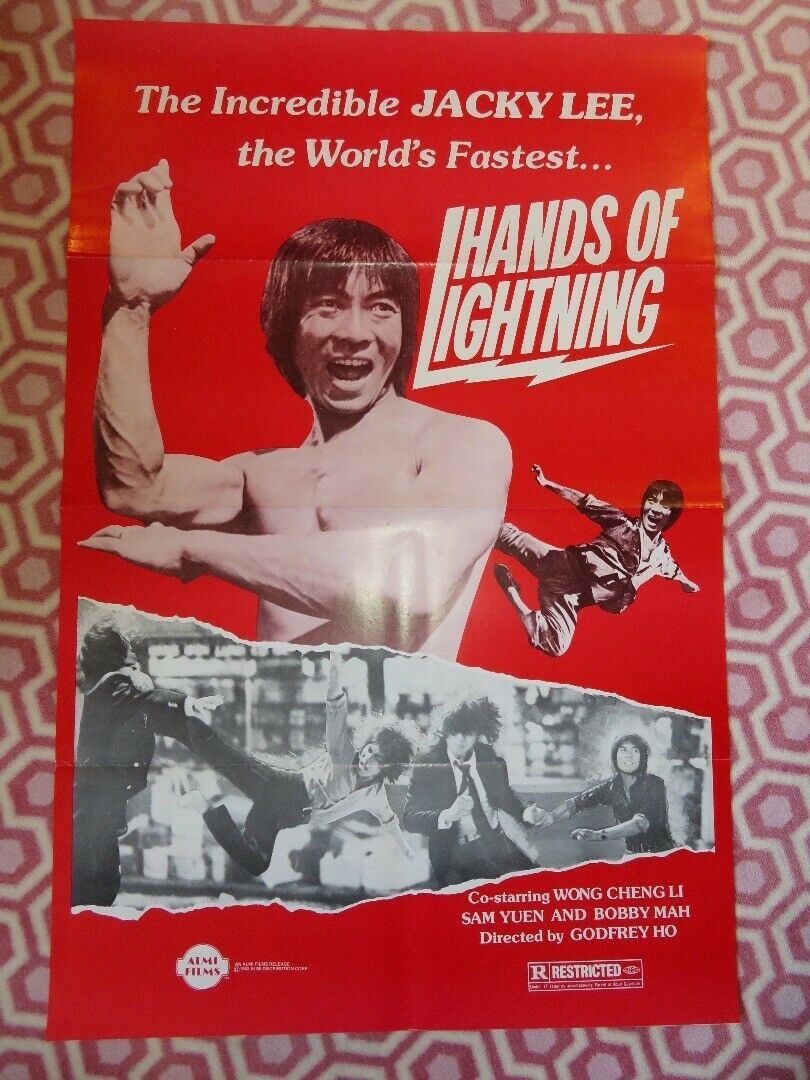HANDS OF LIGHTNING / Chunyong-ran KUNG FU US ONE SHEET ROLLED POSTER J LEE 1982