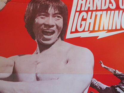 HANDS OF LIGHTNING / Chunyong-ran KUNG FU US ONE SHEET ROLLED POSTER J LEE 1982