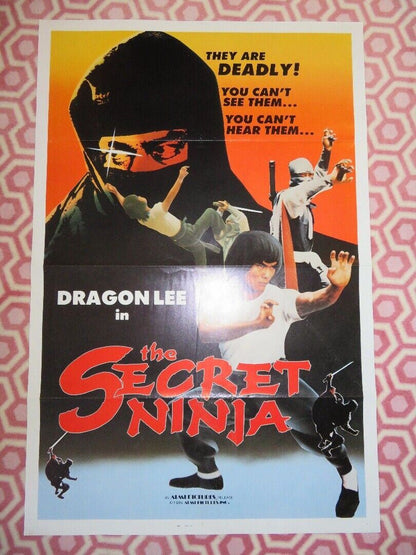 THE SECRET NINJA KUNG FU US ONE SHEET ROLLED POSTER DARGON LEE 1984