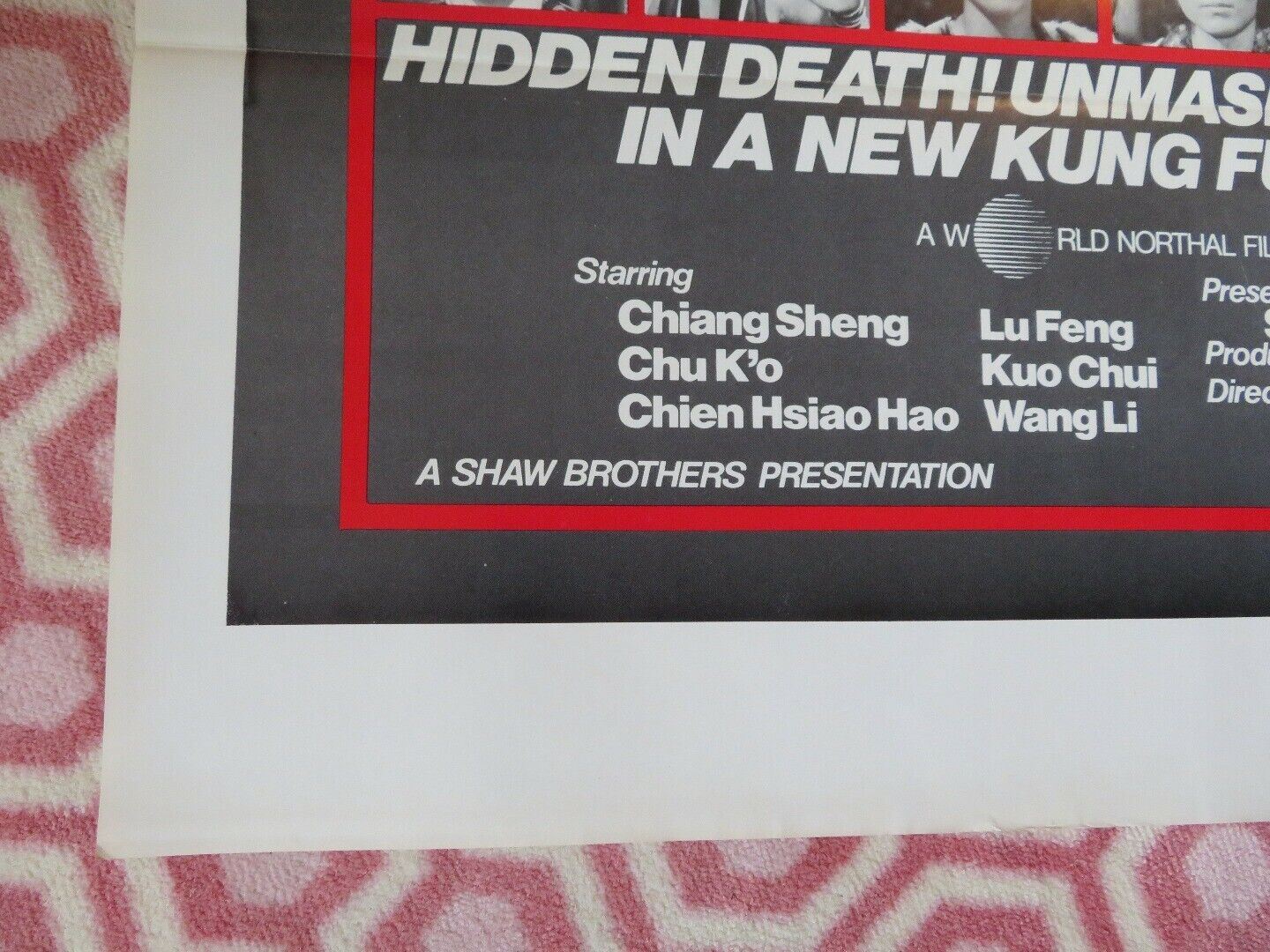 MASKED AVENGERS KUNG FU US ONE SHEET ROLLED POSTER CHIANG SHENG CHU K'O 1981