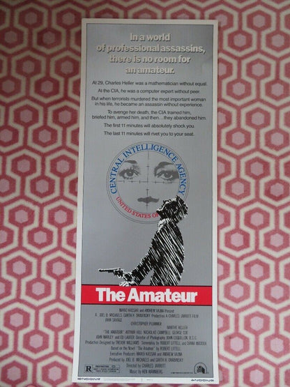 THE AMATUER  US INSERT (14"x 36") POSTER JOHN SAVAGE CHRISTOPHER PLUMMER 1982