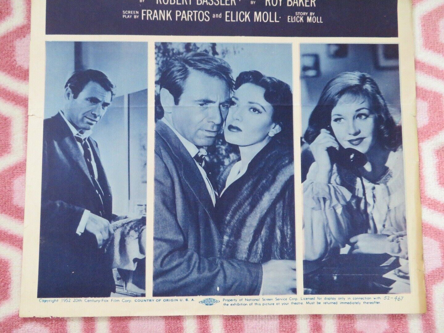 NIGHT WITHOUT SLEEP US INSERT (14"x 36") POSTER LINDA DARNELL GARY MERRILL 1952