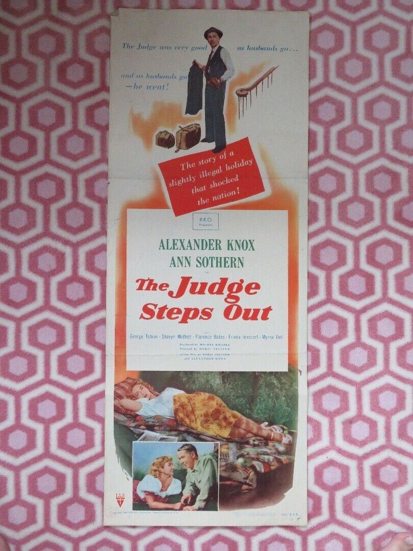 THE JUDGE STEPS OUT  US INSERT (14"x 36") POSTER ALEXANDER KNOX 1948