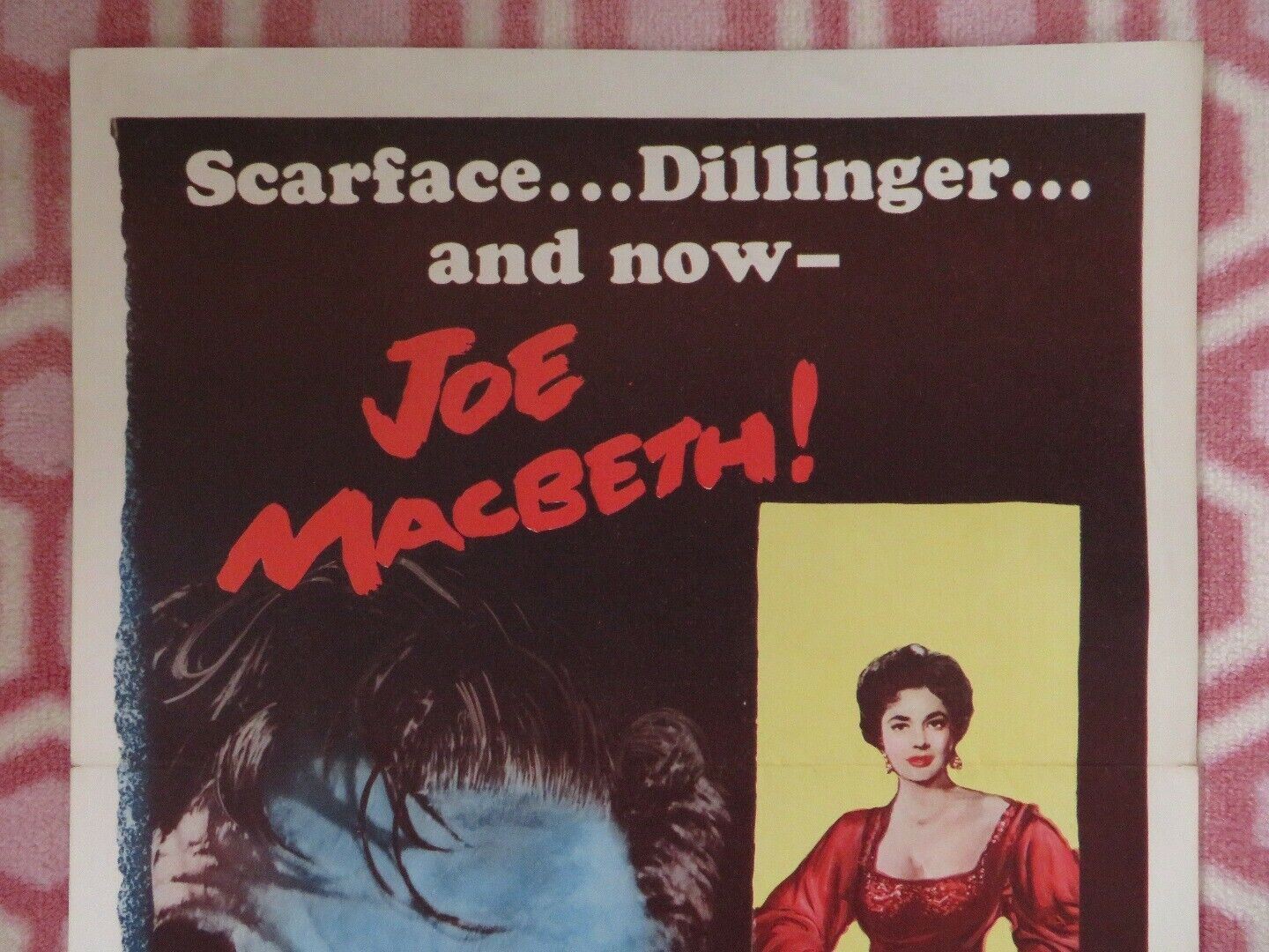 JOE MACBETH  US INSERT (14"x 36") POSTER RUTH ROMAN PAUL DOUGLAS 1956