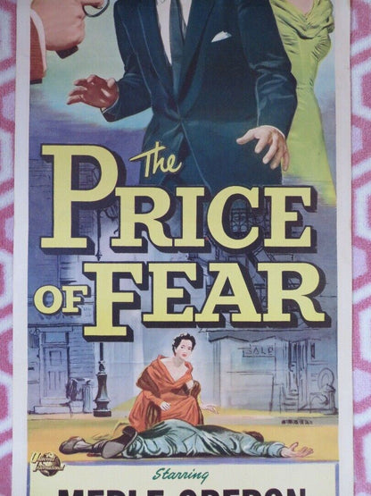 THE PRICE OF FEAR  US INSERT (14"x 36") POSTER MERLE OBERON LEX BARKER 1956