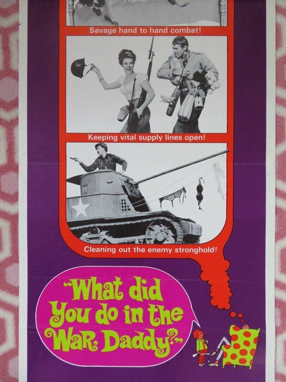 WHAT DID YOU DO IN THE WAR DADDY? US INSERT (14"x 36") POSTER JAMES COBURN 1966