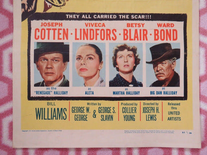 THE HALLIDAY BRAND US INSERT (14"x 36") POSTER JOSEPH COTTEN WARD BOND 1957