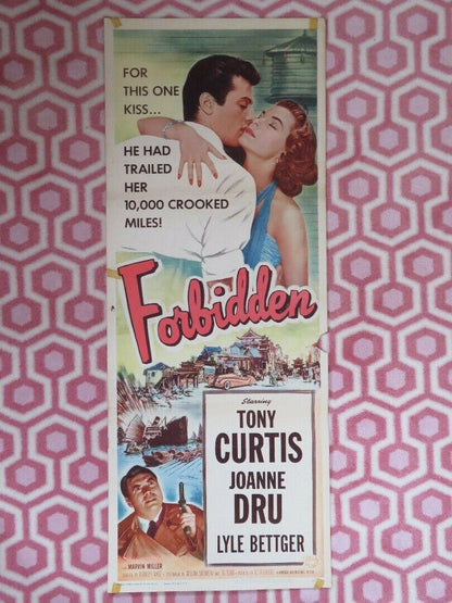 FORBIDDEN  US INSERT (14"x 36") POSTER TONY CURTIS JOANNE DRU 1954