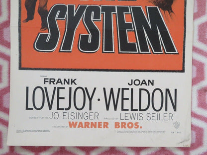 THE SYSTEM US INSERT (14"x 36") POSTER FRANK LOVEJOY JOAN WELDON 1953