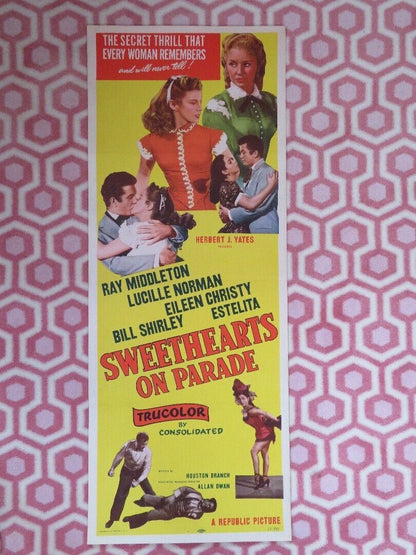 SWEETHEARTS ON PARADE  US INSERT (14"x 36") POSTER RAY MIDDLETON B SHIRLEY '53