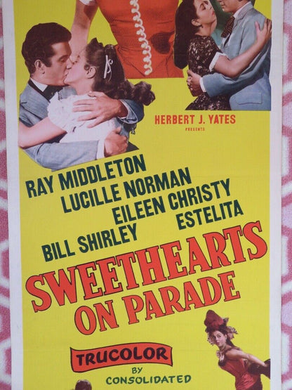 SWEETHEARTS ON PARADE  US INSERT (14"x 36") POSTER RAY MIDDLETON B SHIRLEY '53