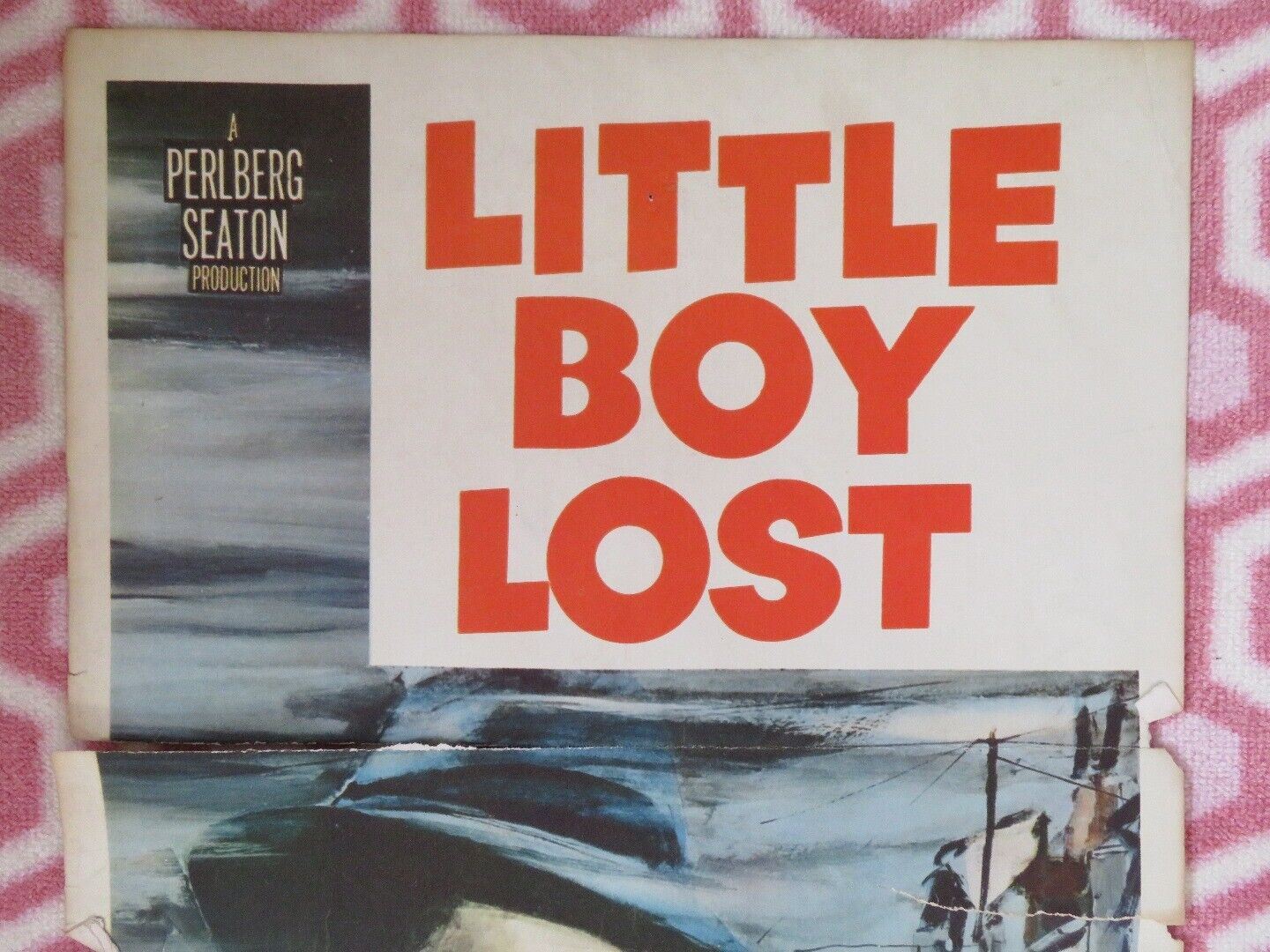 LITTLE BOY LOST  US INSERT (14"x 36") POSTER BING CROSBY 1953