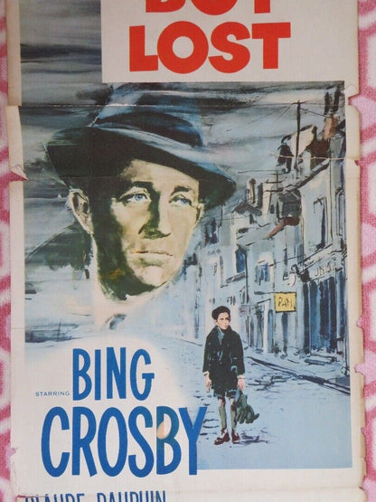 LITTLE BOY LOST  US INSERT (14"x 36") POSTER BING CROSBY 1953