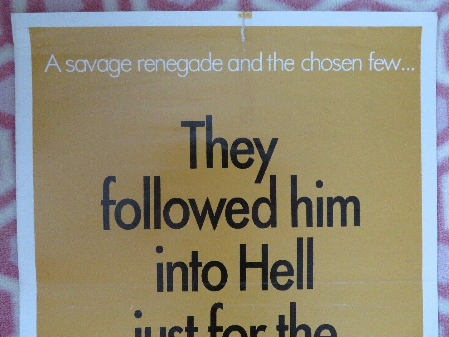 THE DESERTER/The Devil's Backbone US INSERT (14"x 36") POSTER BEKIM FEHMIU 1970
