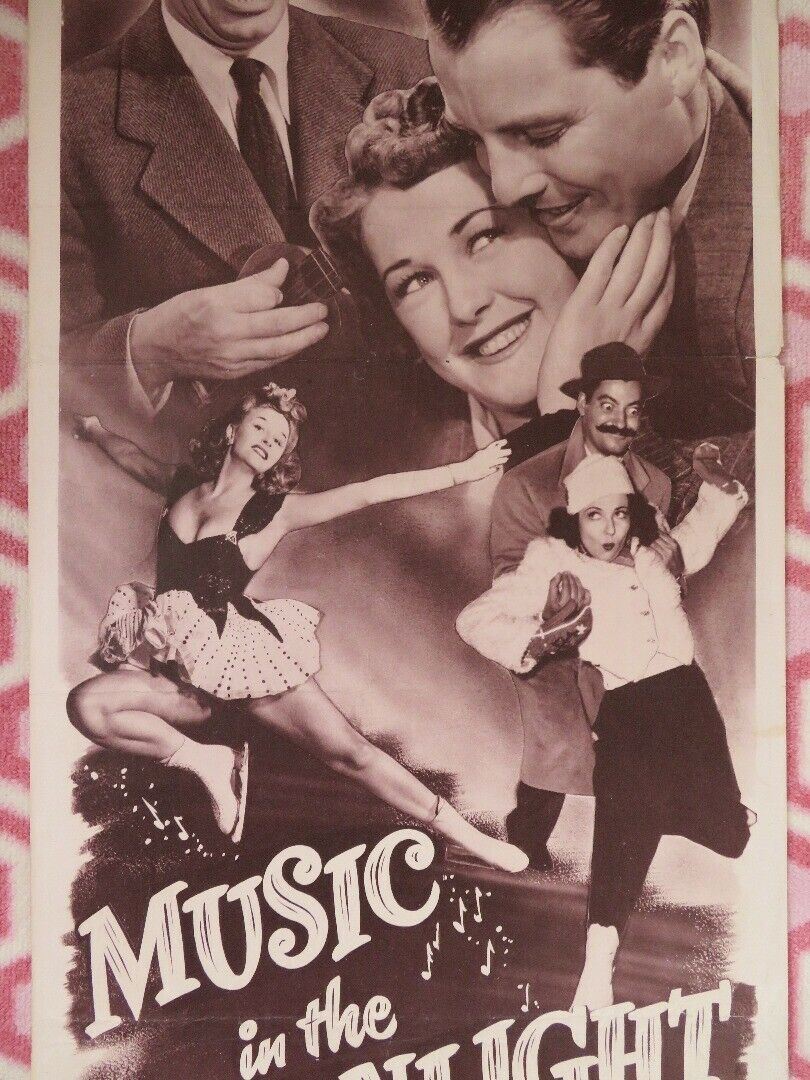 MUSIC IN THE MOONLIGHT / Ice-Capades US INSERT (14"x 36") POSTER D LEWIS 1950