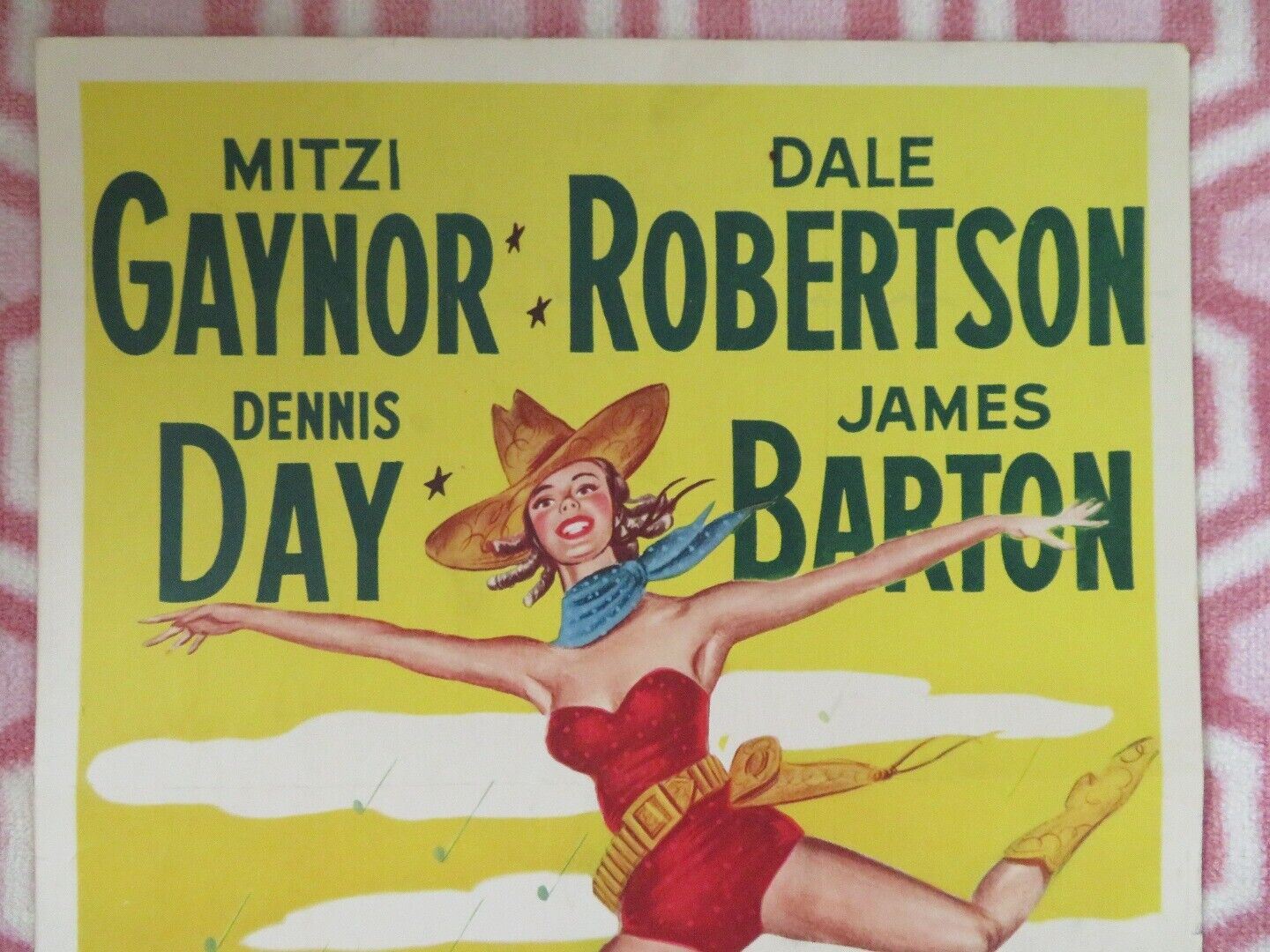 GOLDEN GIRL US INSERT (14"x 36") POSTER MITZI GAYNOR DENNIS DAY 1951