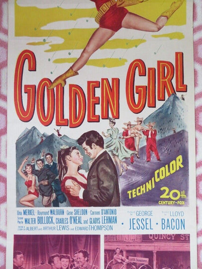 GOLDEN GIRL US INSERT (14"x 36") POSTER MITZI GAYNOR DENNIS DAY 1951