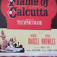 FLAME OF CALCUTTA  US INSERT (14"x 36") POSTER DENIS DARCEL PATRIC KNOWLES 1953