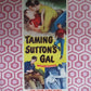 TAMING SUTTON'S GAL  US INSERT (14"x 36") POSTER JOHN LUPTON GLORIA TALBOTT 1957