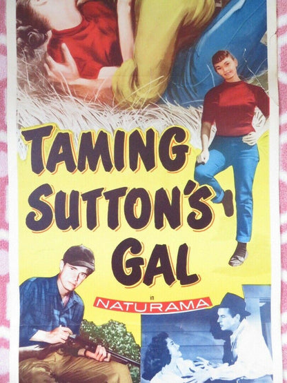 TAMING SUTTON'S GAL  US INSERT (14"x 36") POSTER JOHN LUPTON GLORIA TALBOTT 1957