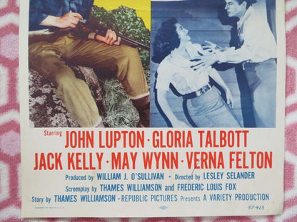 TAMING SUTTON'S GAL  US INSERT (14"x 36") POSTER JOHN LUPTON GLORIA TALBOTT 1957