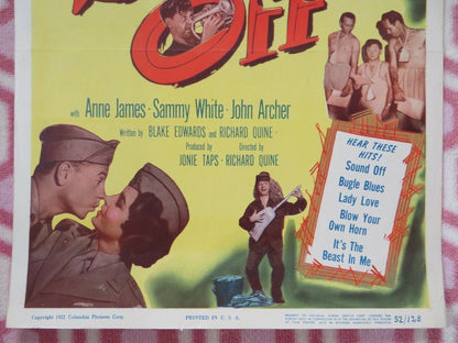 SOUND OFF US INSERT (14"x 36") POSTER MICKEY ROONEY 1952