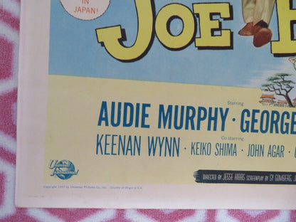 JOE BUTTERFLY US HALF SHEET (22"x 28") POSTER AUDIE MURPHY 1957