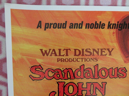 SCANDALOUS JOHN US HALF SHEET (22"x 28") POSTER DISNEY BRIAN KEITH RICK LENZ '71