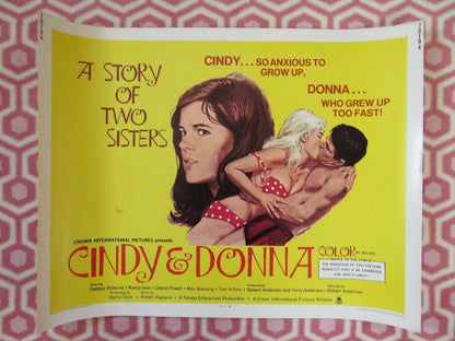 CINDY & DONNA  US HALF SHEET (22"x 28") POSTER DEBBIE OSBORNE NANCY ISON 1970